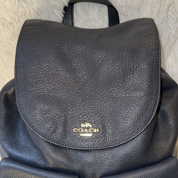 Coach NWOT Billie pebble backpack in Midnight - Picture 6 of 13